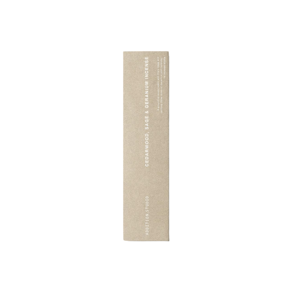 Addition Studio Incense Cedarwood, Sage and Geranium Incense