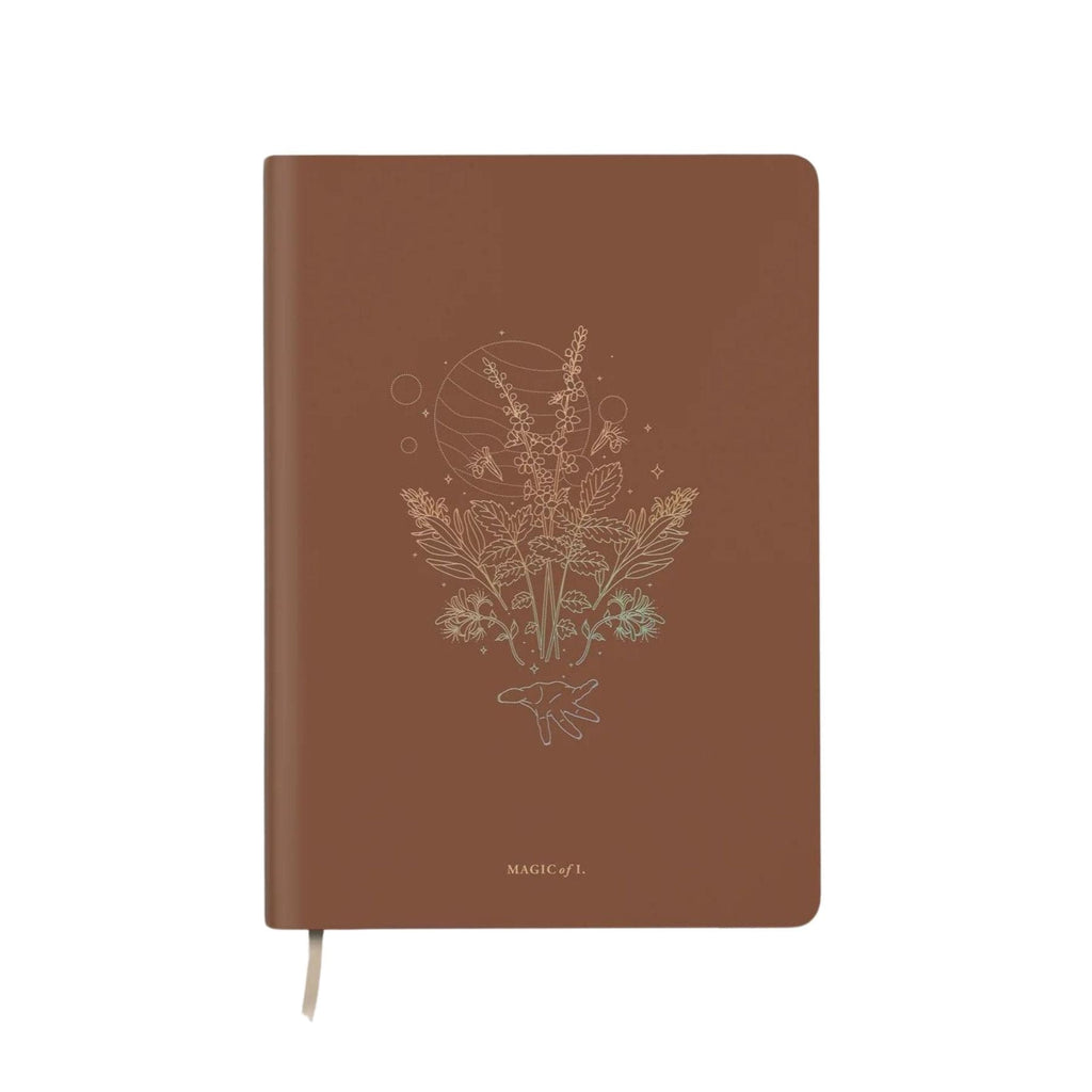 Magic Of I Journal Vegan Leather Journal - Botanicals Collection Desert Brown