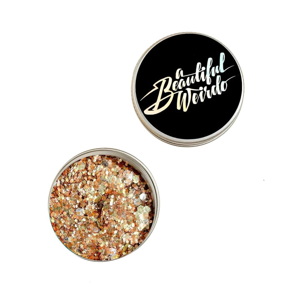 A Beautiful Weirdo Makeup Golden Hour Eco Glitter