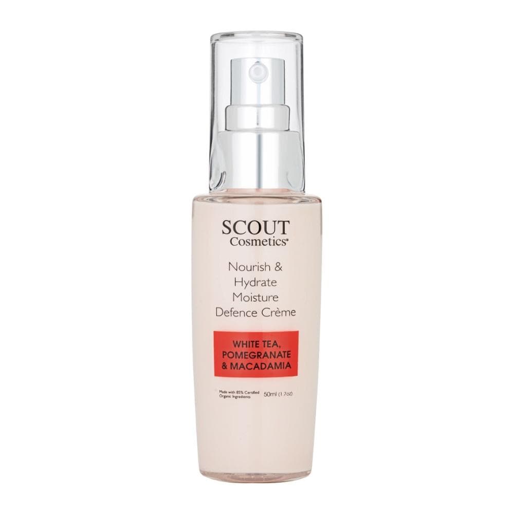 Scout Cosmetics Skincare Nourish & Hydrate Moisture Defence Crème with White Tea, Pomegranate and Macadamia