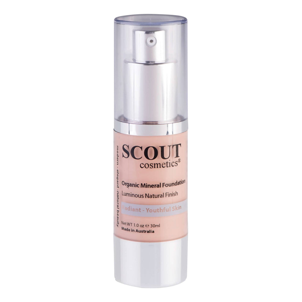 Scout Cosmetics Skincare Organic Healthy Glow Fluid Foundation - Shell